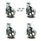 Service Caster 10 Inch Heavy Duty Semi Steel Cast Iron Caster Set with Brake and Swivel Lock SCC-KP92S1030-SSR-SLB-BSL-4 - alternate 1